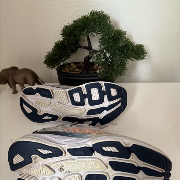 Hoka Women's Athletic Shoes in Gray and Orange - Picture 5 of 5